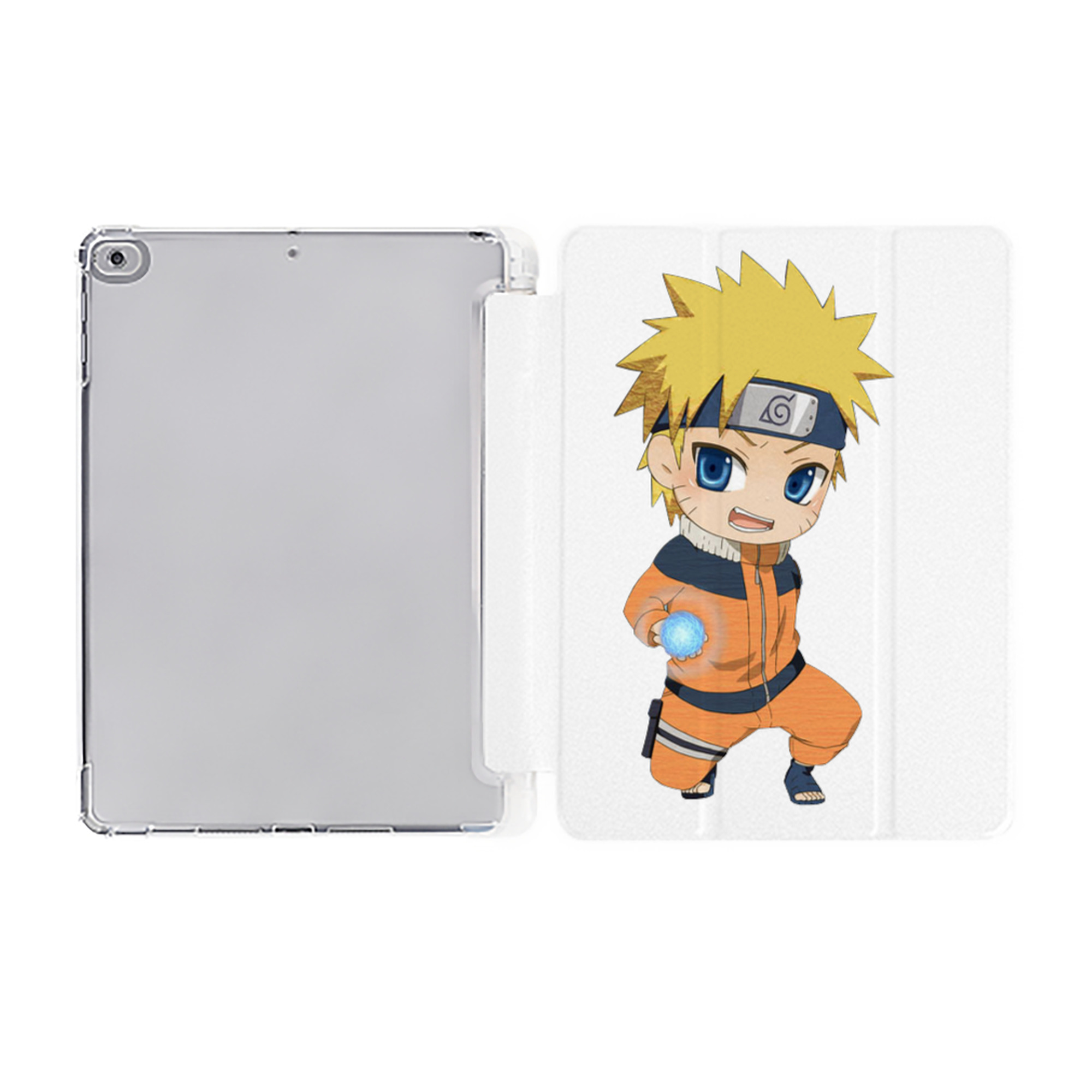 （画像用） NARUTO -ナルト- うずまき ナルト Uzumaki Naruto IPad ケース ペン収納付き 三つ折りスタンド PUレザー×シリコン 対応機種9.5/10.5/10.9インチ
